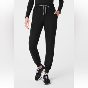 FIGS Women’s High Waisted Uman Relaxed Jogger Scrub Pant-Size L/T-Black